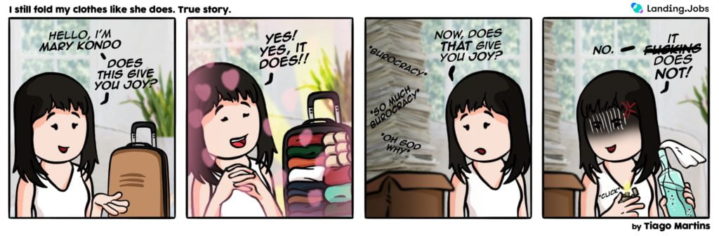 Mary Kondo Cartoon story